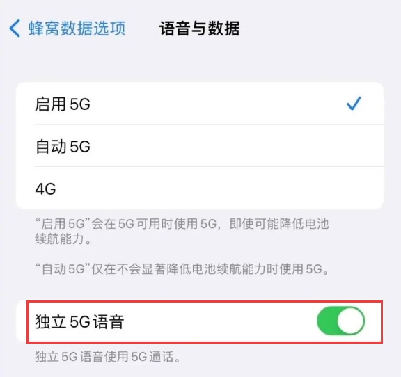 渑池苹果14维修分享iPhone 14 Pro如何开启VoNR 
